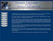 Tablet Screenshot of croisdalefab.com